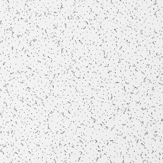 Armstrong Ceiling Tiles; 2x2 Ceiling Tiles - 16 pc White; Acoustic Ceilings for Suspended Grid; Random Textured 935