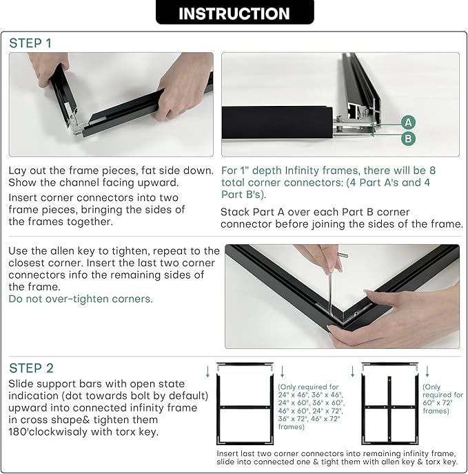 36"x60" XL Framed Wall Art - Decor Landscape Neutral Toned Horizon (Frame Assembly Required)