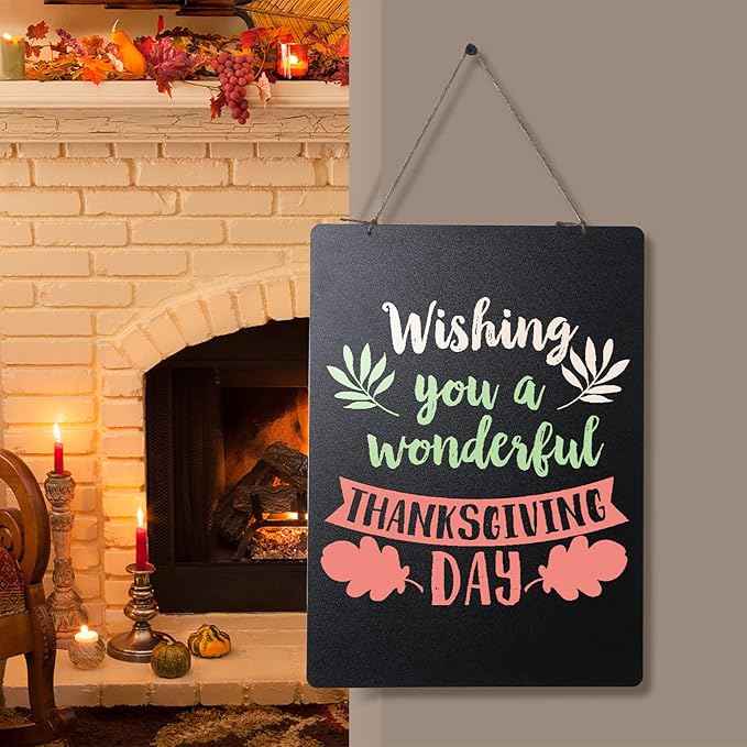 11.7x16.5 Inch Tabletop Chalkboard with Wood Base, Menu Chalkboard Stand, Message Board, Bar and Special Event Decorations, Hanging Double-Sided Chalkboard Sign for DIY Home Decoration，Beech