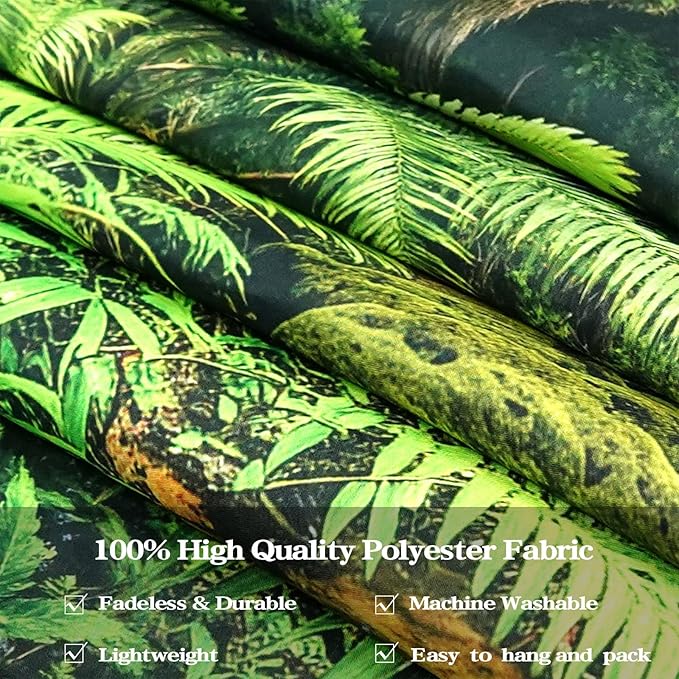 Zussun Nature Forest Tapestry Green Rainforest Tree Wall Tapestry for Bedroom Aesthetic Stream Landscape Small Tapestries Wall Hanging for Dorm Living Room Decor 48 x 36 Inch