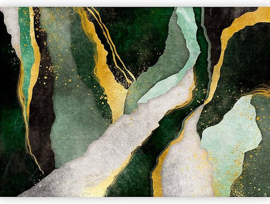 artgeist Wall Mural Abstract 173x124 in - Peel and Stick Self-Adhesive Wallpaper Removable Large Sticker Foil Wall Decor Print Picture Design Marble Like Painted a-A-10203-a-a