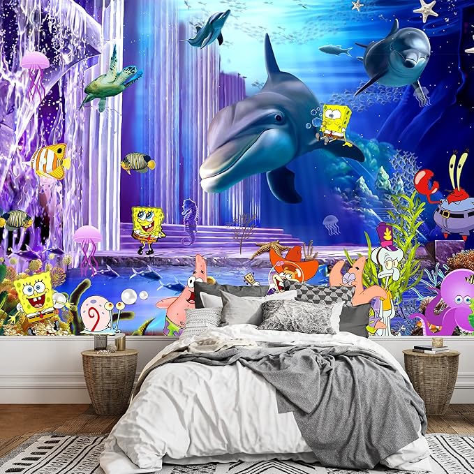 wall26 Wall Mural The Beautiful Undersea World Removable Self-Adhesive Large Wallpaper - 100x144 inches