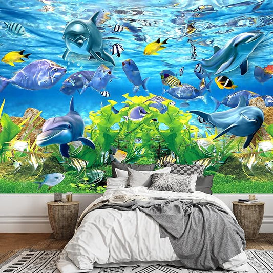 wall26 Wall Mural The Beautiful Undersea World Removable Self-Adhesive Large Wallpaper - 66x96 inches