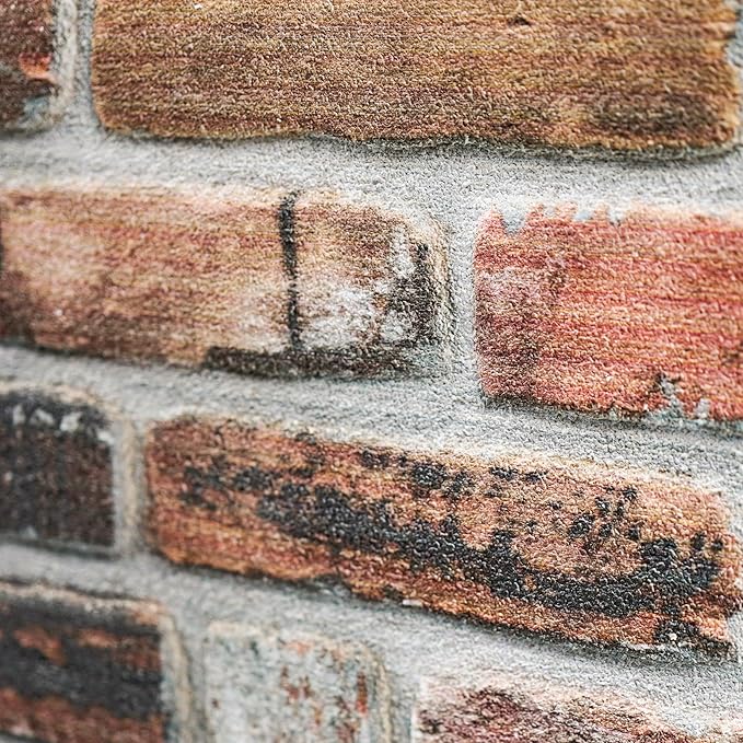 3D Faux Brick Wall Panels – Lightweight Styrofoam Cladding for Interior & Exterior Use | DIY Decorative Panels | 9 Pack (40"x20") | Ideal for Living Room, Kitchen, Outdoor Walls Earthcore