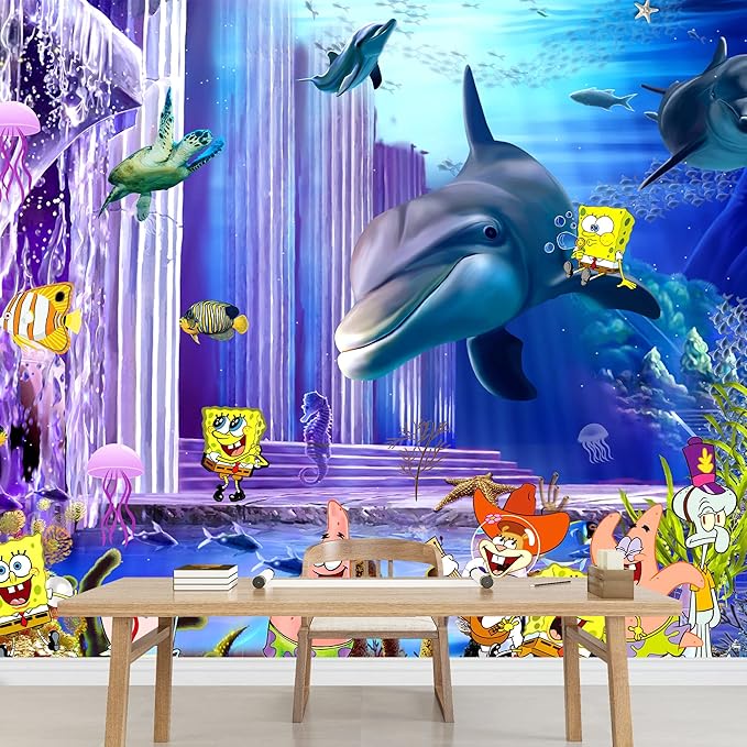 wall26 Wall Mural The Beautiful Undersea World Removable Self-Adhesive Large Wallpaper - 100x144 inches