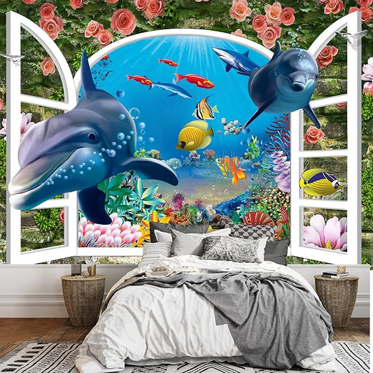 wall26 Wall Mural The Beautiful Undersea World Removable Self-Adhesive Large Wallpaper - 66x96 inches