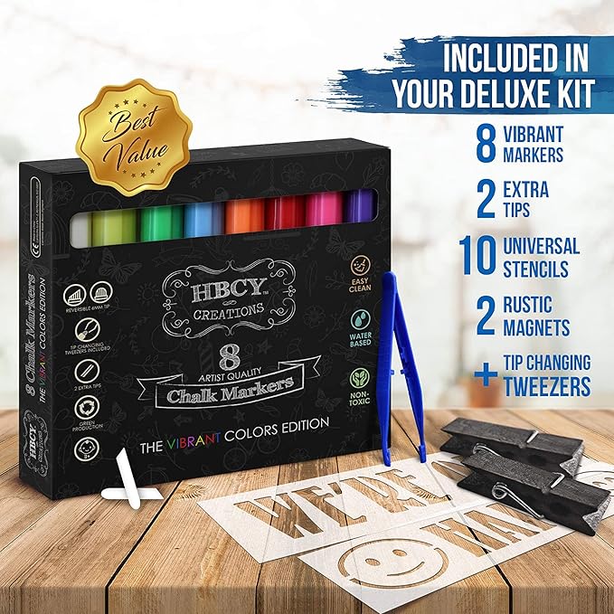 A Frame Chalkboard by HBCY Creations: 24x48 Solid Wood A-Frame Sign Whitewashed Double-Sided Magnetic Board, Chalkboard Menu Board, for Restaurants, Cafés, Weddings - Heavy Duty Hinges