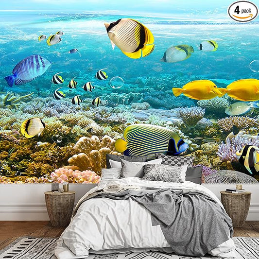 wall26 Wall Murals The Beautiful Undersea World Removable Self-Adhesive Large Wallpaper - 66x96 inches