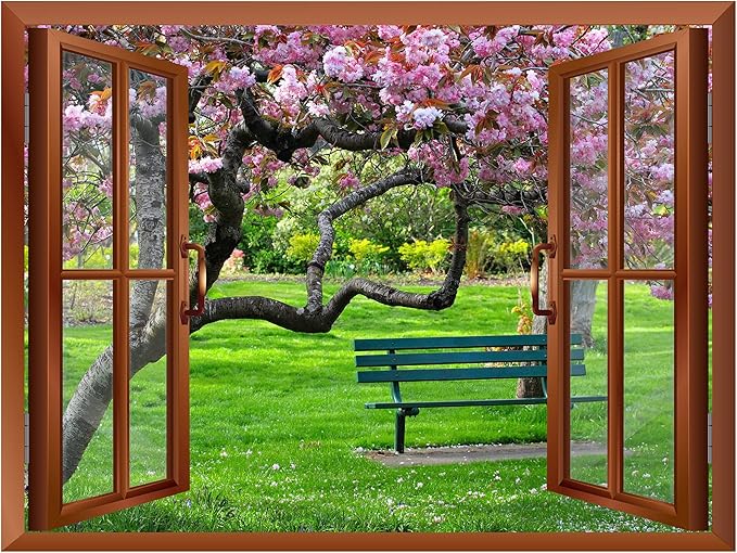 wall26 Cherry Blossom in Spring Removable Wall Sticker/Wall Mural - 24"x32"
